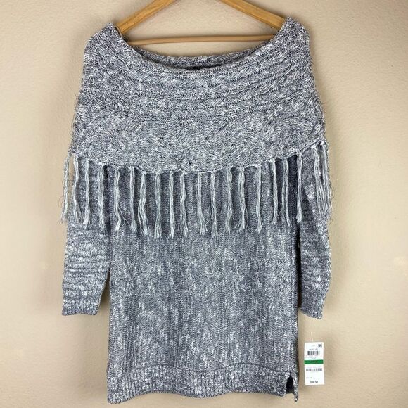 INC - Foldover Off-The-Shoulder Sweater - Picture 3 of 7